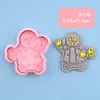 Serie de Juguetes de Halloween Moldes para Galletas Dibujos Animados Coches de Juguete Calabazas Arañas Festival Simulación Impresión 3D Moldes para Niños