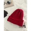 Gorro de Invierno Holgado de Punto Estilo Coreano Cálido Protector de Orejas de Lana Corte Holgado Circunferencia de Cabeza Grande Gorro para Clima Frío Hace que la Cara Parezca Más Pequeña