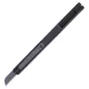 Cuchillo de utilidad Deli, Cuchillo manual para papel tapiz de 30 grados para abrir paquetes, Pequeños suministros de oficina, Hoja negra, Cuchillo resistente a la corrosión