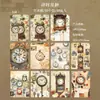 Dia Lindo Material Papel Série Rugas do Tempo Relógio Retrô Diário Adesivos Decorativos DIY 10 Folhas 6 Estilos