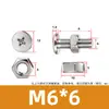 Tornillo y Tuerca Combinación de Dos Piezas para Máquina de Mascarillas y Luminarias, Acero Inoxidable 304 Tornillo y Tuerca