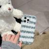 Marca de Moda Rayado Peluche para Apple 16promax Funda de Teléfono Móvil iPhone15plus Otoño e Invierno 14 Celebridad de Internet 13 Duro