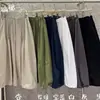 We2026 Primavera Nuevos Pantalones de Pierna Ancha para Mujer Estilo Artístico Ins Comercio Exterior Pantalón Falda de Cintura Alta con Cordón Estilo Artístico