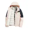 Chaqueta Downstorm Tres en Uno para Mujer con Forro de Grafeno Set de Dos Piezas Impermeable Cortavientos Ropa de Senderismo y Montañismo para Hombre Estampado de Logo