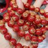 Pulsera boutique de cinabrio este año de vida pulsera de círculo único dorado seis palabras palabras verdaderas joyería para hombres y mujeres regalo fábrica al por mayor