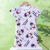 Camisola de Menina Verão Fina 2025 Novo Pijama Infantil de Menina Manga Curta Crianças Maiores Primavera e Verão Roupas de Casa Roupa de Fora