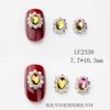 Furadeira de unha japonesa plana diamante vidro oval em forma de prego broca alta radian decorações de unhas liga joias