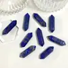 8X31mm Venta al por mayor del fabricante Ágata Amatista Ojo de Tigre Piedra Hexagonal de Doble Punta Piedra Suelta Accesorios para Collares DIY