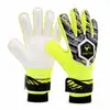 Guantes de portero engrosados, absorbentes de impactos, antideslizantes y transpirables para entrenamiento de fútbol, disponibles en tres colores