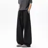 Pantalones casuales adelgazantes para hombre, pierna ancha, corte recto, largos, estilo americano, nueva colección de otoño, talla grande