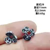 En stock al por mayor, retención de color duradera, tapas de flor gris hierro, tapas de cuentas, estilo vintage, accesorios para pulseras y joyería DIY