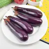 Venda direta da fábrica modelo de espuma de vegetal simulação berinjela adereços de decoração para fotografia móveis de armário display aids de ensino