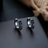 Brincos de Argola Cruzados de Zircônia Transfronteiriços para Homens, Brincos de Argola Lisos, Presilhas de Orelha de Raio, Pingentes de Orelha, Acessórios de Orelha para Mulheres, Amostra de Live do TikTok