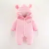 Ropa para bebé para otoño e invierno, engrosada y cálida, mameluco para bebé, mameluco suave de algodón polar para recién nacido, ropa para niños