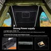 Tienda de campaña triangular de aluminio para exportación de comercio exterior, tela resistente al desgaste de Poliéster-Algodón de 320 g, estructura impermeable multicapa, enviada en contenedor completo