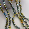 Venta al por mayor 8mm Cristal DIY Joyería Cadena para Teléfono Accesorios Cuentas Planas Materiales Hechos a Mano Pulseras Facetadas Cuentas Sueltas