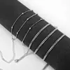 Amazon joyería transfronteriza moda temperamento bola cadena de bolas cadena de cintura punk para mujer cadena metálica gruesa simple cadena corporal