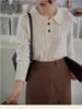 Elegantes Tops de Punto con Solapa para Mujer, Moda Profesional, Otoño e Invierno, Nuevo, 100% Lana Pura, Jersey de Punto, Camiseta Interior