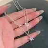 Exquisito Collar Apilable de Estrella con Circonita Brillante de Doble Capa para Mujer 2026 Nuevo Estilo Cadena para Clavícula de Lujo Ligero y Sensación de Alta Gama Accesorios