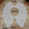 Bordado em algodão sobre base de tecido de algodão Decoração de costura gola DIY suéter camiseta decoração gola Acessórios de vestuário