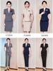 Traje Profesional traje de Mujer Manga Corta Verano Herramientas Salón de Belleza Joyería Tienda Hotel Vestido de Negocios ol Temperamento Ropa de Trabajo