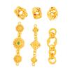 Tienda de oro con oro de arena de Vietnam accesorios DIY flor anillo de seda entrelazado amor geométrico cuadrado pulsera collar accesorios