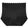 Pantaletas de Encaje con Parches de Seda de Hielo de Talle Alto para Mujer, Delgadas y de Alta Elasticidad, Control de Abdomen, Bordes Sin Costuras, Bragas Moldeadoras para Dama