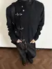 Chaqueta de solapa con hebilla de avión desgastada estilo americano para hombres y mujeres, adecuada para primavera y otoño, abrigo casual de trabajo vintage retro americano