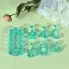 Amapola DIY Resina de Cristal Arena Líquida Colgante Llavero Molde Colgante de Siete Eslabones Etiqueta Molde de Silicona Venta al por Mayor