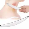 Raspador de fascia de acero inoxidable para masaje facial, cuchillo de fascia para lifting y relajación, palo de masaje, juego de herramientas de raspado para masaje