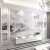 2026 Nuevo Modelo Estilo Chino Gran Paisaje Tela de Pared Mural para Pared de Fondo de TV Sala de Estar Sofá Pared Multimedia Papel Tapiz de Tela