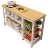 Estante de almacenamiento para cocina, cesta multifuncional para verduras, encimera de corte, estante de almacenamiento para microondas y utensilios de cocina, gabinete lateral, mesa multicapa