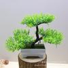 Planta de Simulación Flor Falsa Planta en Maceta Decoración de Escritorio para el Hogar Planta en Maceta Decoraciones para Pasillo Sala de Estar Planta en Maceta Pino de Bienvenida Árbol Pequeño