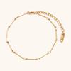 Pulsera de diseño creativo simple transfronterizo europeo y americano, cadena de acero inoxidable chapada en oro de 18 quilates, collar de cadena artesanal para mujer