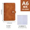 Cuaderno de anillas A6 Transfronterizo, Planificador Multifuncional A5 de Alto Valor, Logo Personalizable, Carpeta de Almacenamiento de Cuero