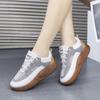 Transfronterizo 2023 Verano nuevo zapatos blancos zapatos de plataforma para mujer estudiantes de sexo femenino combinan con todo zapatos de lona transpirables entrega de una pieza
