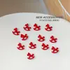 [Edição Limitada do Ano do Cavalo] Ano Novo Cavalo de Madeira Fofo Arte de Unha Mini Moeda de Ouro Cavalo Pequeno Acessórios de Liga para Unhas Atacado