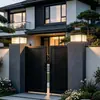 Luz Superior para Poste Solar Exterior Impermeable Luz para Pilar de Patio Villa Luz Impermeable para Poste de Puerta de Valla Exterior