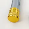 Tapa de puntera de caña de pescar, disponible en dorado y plateado, con una cubierta negra para la puntera, un tapón y accesorios de caña de pescar originales de alta calidad