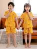Pijamas para niños Algodón puro Verano Nuevo estilo Malla Ropa para el hogar de manga corta y pantalones cortos para niños Traje de bebé para niñas Ropa para aire acondicionado