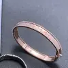 Pulseira de Assinatura High-End Van Gogh Ouro Rosé 18K Pulseira com Borda de Contas Kaleidoscope para Mulheres, Venda Direta do Fabricante, Dropshipping de Peça Única