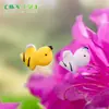 Terrario de musgo transfronterizo, diseño creativo y lindo de abeja, accesorios de decoración DIY de paisajismo de jardinería, figuras en miniatura