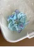 Super Atmosfera de Fada Camélia Azul Grampo de Cabelo Doce Mori Flor de Simulação Grampo de Cabelo Estilo Férias de Primavera e Verão Presilha de Flor para Cabelo
