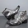 Botas Martin transfronterizas de caña alta con plataforma para hombre, otoño e invierno, nuevos zapatos de cuero para hombre, talla grande, botines Chelsea para hombre EU65915