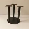 Patas de Mesa, Patas de Mesa de Barra de Acero Inoxidable, Base de Hierro Fundido, Soporte Metálico de Hierro Forjado para Mesa de Comedor, Patas Redondas para Mesa de Té, Marco de Mesa