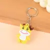 Llavero de Goma Suave Estéreo de PVC de Dibujos Animados 3D de Silicona Colgante para Llave de Coche Souvenir Escolar Colgante Personalización