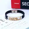 Joyería de Acero Inoxidable al por Mayor Pulsera para Hombre de Acero de Titanio Estilo Coreano Moda Pulsera de Cuero Personalizada Pulsera Sencilla de Moda