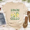 Camiseta Vintage Licor de Limón La Dolce Vita Camiseta con Diseño Creativo de Limón Camiseta Italiana Moda de Verano
