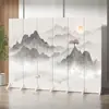 Nueva Partición de Pantalla de Estilo Chino Sala de Estar Pasillo Habitación Sombreada Hogar Simple Tela Móvil Hogar Asiento Plegable Pantalla