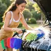 Guantes de Lavado de Autos de Chenilla de Doble Cara Herramienta de Limpieza de Autos de Oruga de Coral Fabricante de Limpieza de Autos Herramienta Mágica de Limpieza de Autos